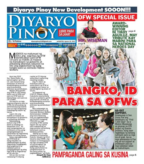 DIYARYO: Tagalog.